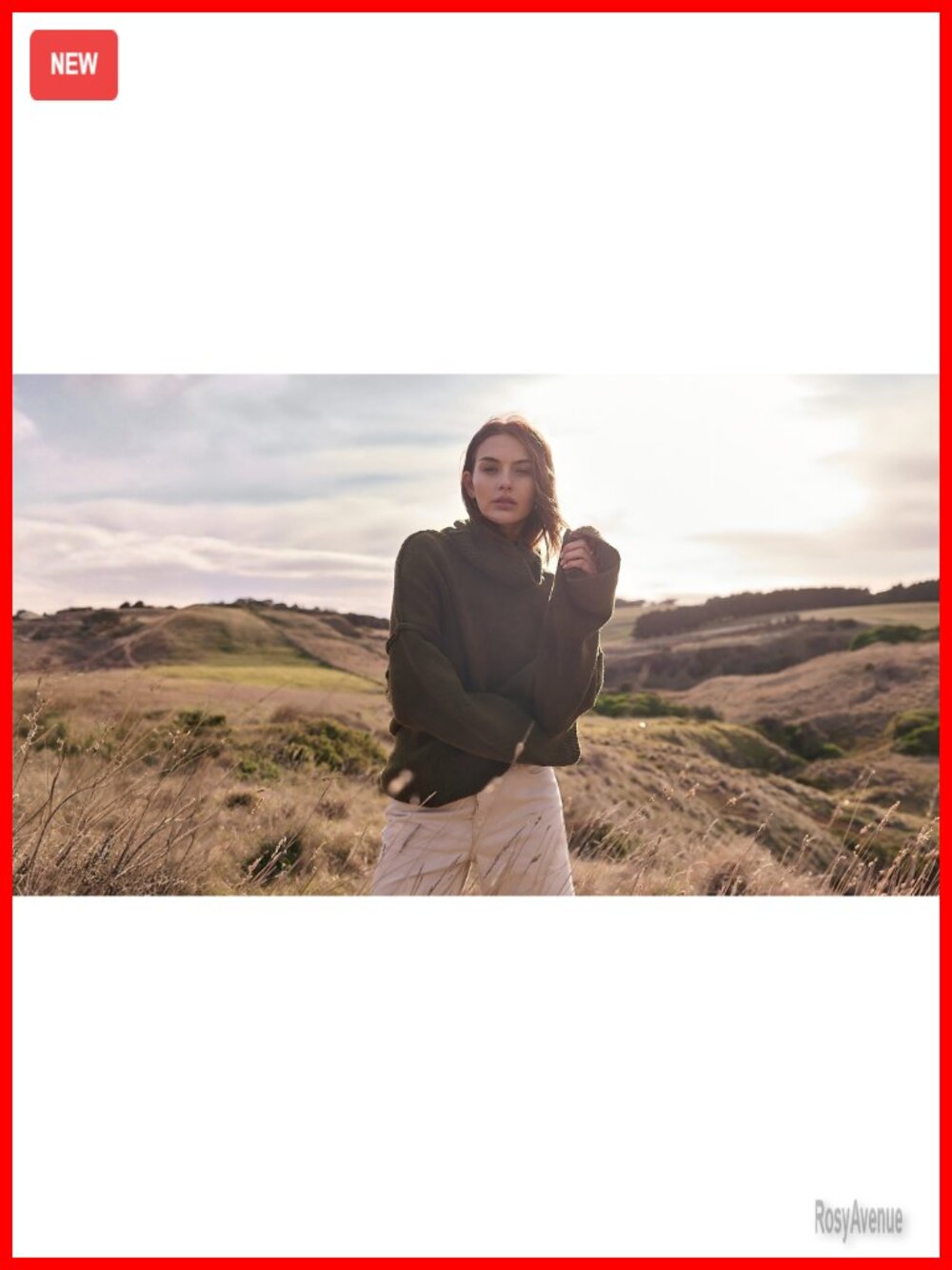 Chunky Knit Turtleneck Pullover Sweater Oversized Fall Winter - Picture 6 of 6